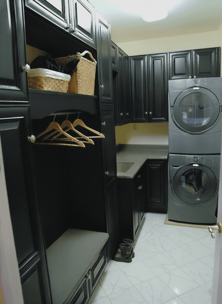 A small laundry/mud room 