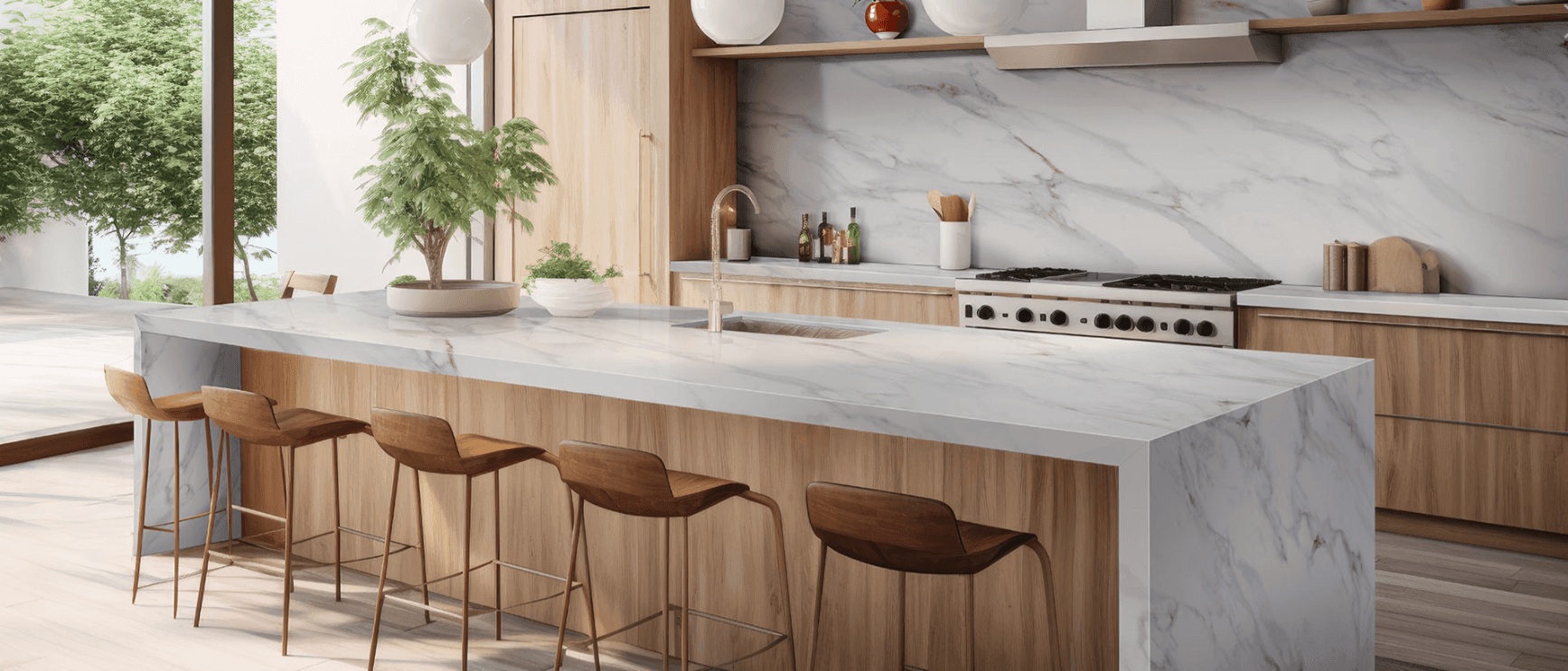 Calacatta Castana Quartz by MSI